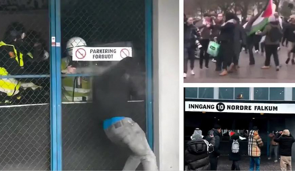 Пропалестинские демонстранты пытались сорвать футбольный матч Израиль-Норвегия, полиция применила газ